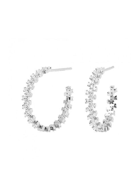 PDPAOLA THE NEW ESSENTIALS CROWN Cercei din argint cu zirconiu argint - Cercei
