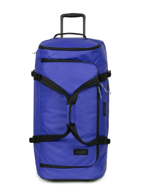 EASTPAK DUFFEL PACK WHEEL M Trolley geantă de voiaj medie, hidrofugă prelată albastră - Trolere semirigide