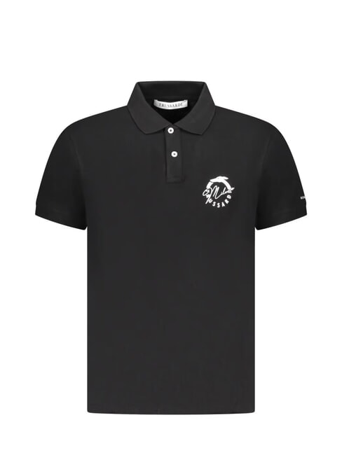 TRUSSARDI BASIC Polo din bumbac negru - maiou Polo
