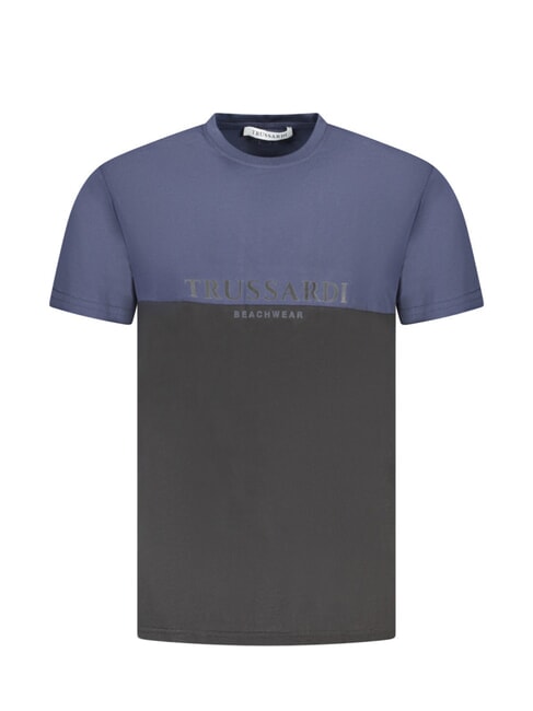 TRUSSARDI BICOLOR Tricou cu mânecă scurtă bleumarin/negru - tricou