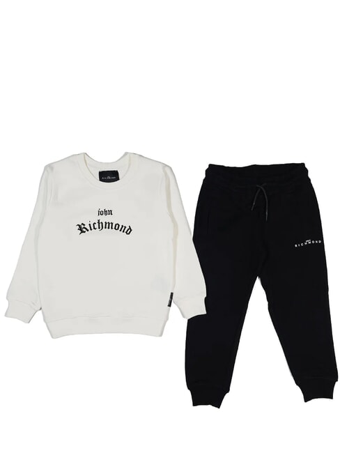 JOHN RICHMOND GUMMEL Hanorac + Pantaloni lapte/negru - Treninguri pentru copii