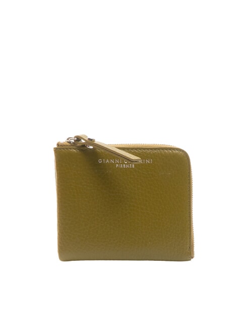 GIANNI CHIARINI WALLETS GRAIN Portofel plat mini mișcare - Portofele femei