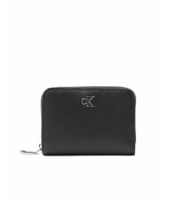 CALVIN KLEIN CKJ MINIMAL MONOGRAM Portofel mediu din piele - Portofele femei