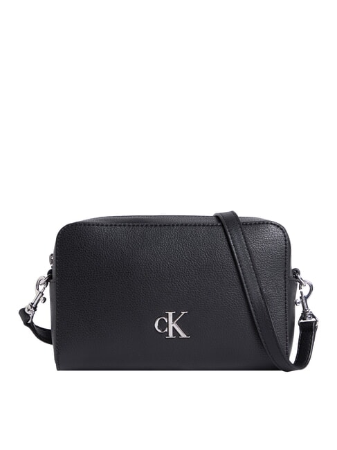 CALVIN KLEIN CKJ MINIMAL MONOGRAM Geantă de umăr cu husă pentru cameră pe negru - Genți femei