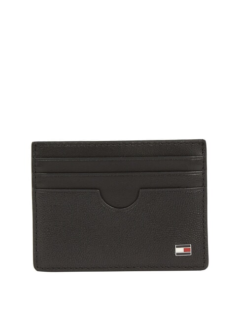TOMMY HILFIGER TH FLAG  Portcard plat din piele negru - Portofele bărbați