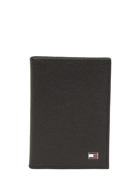 TOMMY HILFIGER TH FLAG  Portofel vertical din piele negru - Portofele bărbați