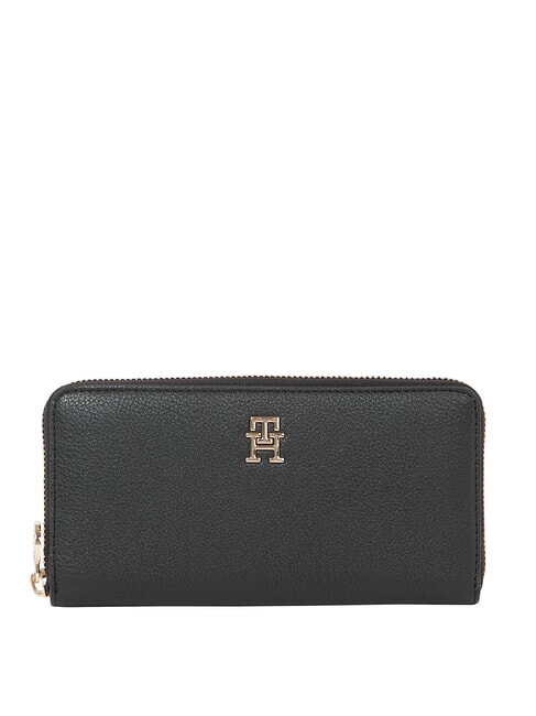 TOMMY HILFIGER TH DISTINCT Portofel cu fermoar negru - Portofele femei