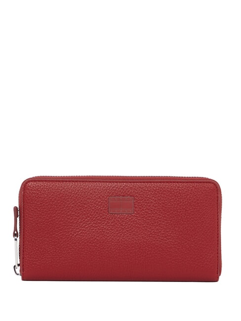 TOMMY HILFIGER TJW MUST  Portofel mare cu fermoar cireș rustic - Portofele femei
