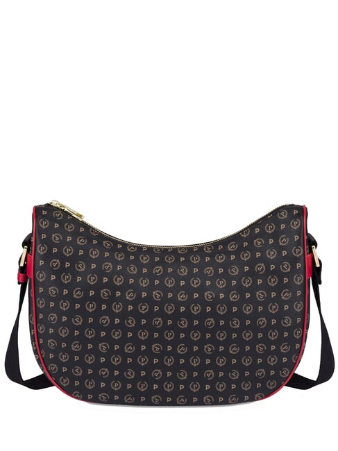 POLLINI HERITAGE Hobo Geantă de umăr lac negru - Genți femei