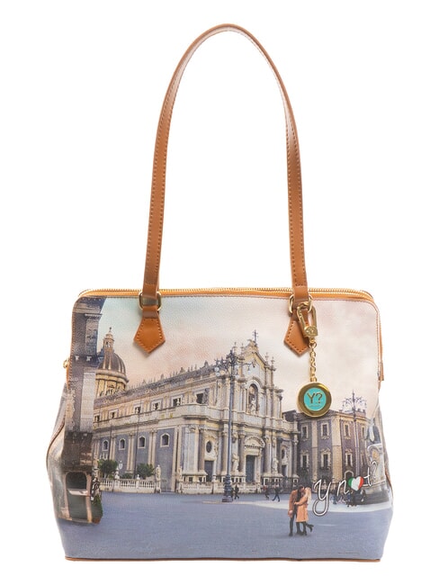YNOT YESBAG Geanta de umar cu curea de umar catedrala catania - Genți femei