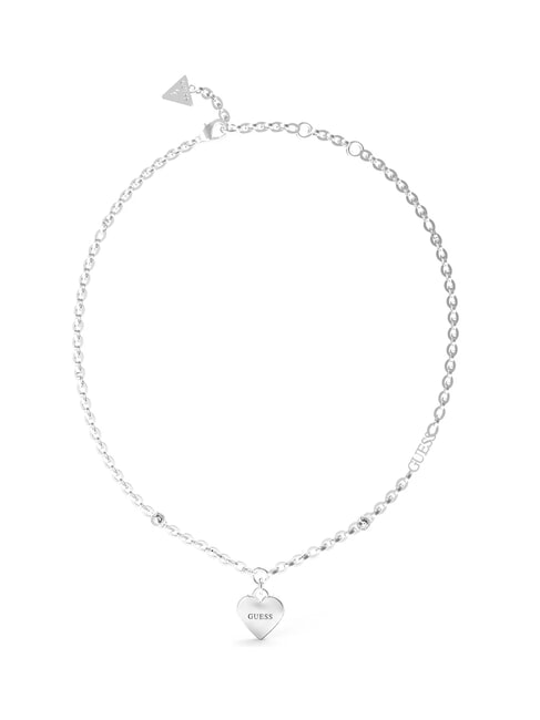 GUESS FALLING IN LOVE Colier inimă SILVER - Lănțișoare