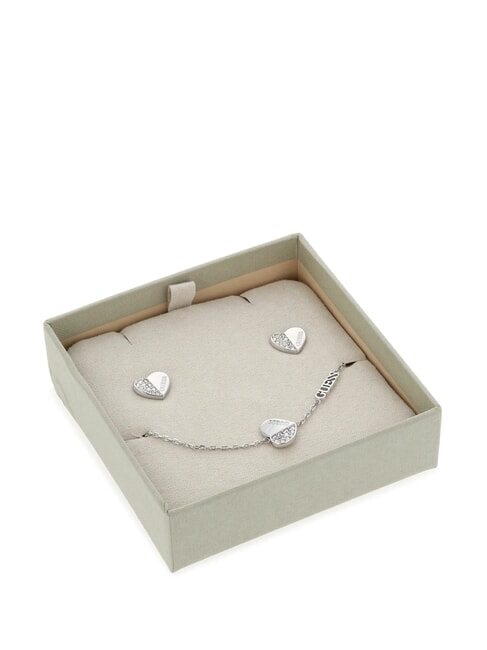 GUESS LOVELY GIFT BOX Brățară + cercei SILVER - Cercei