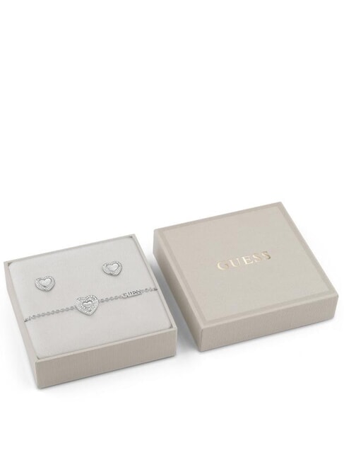 GUESS AMAMI GIFT BOX Brățară + cercei SILVER - Cercei