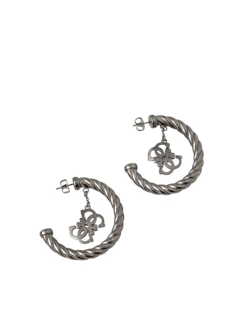 GUESS 4G VINTAGE Cercei semicerc cu pandantiv argint antic - Cercei