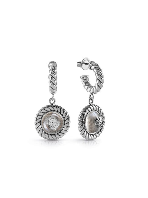 GUESS 4G VINTAGE Cercei Torchon cu pandantive argint antic - Cercei