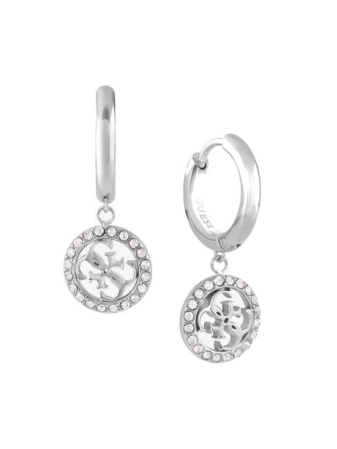 GUESS LIFE IN 4G Cercei rotunzi cu farmec 4G SILVER - Cercei
