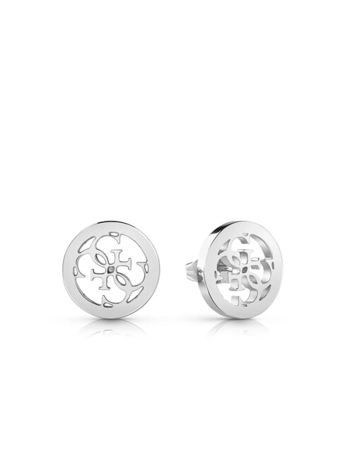 GUESS STUDS PARTY Cercei cu șurub și logo 4G SILVER - Cercei