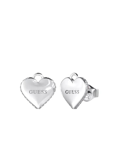 GUESS FALLING IN LOVE Cercei cu lacăt de inimă SILVER - Cercei