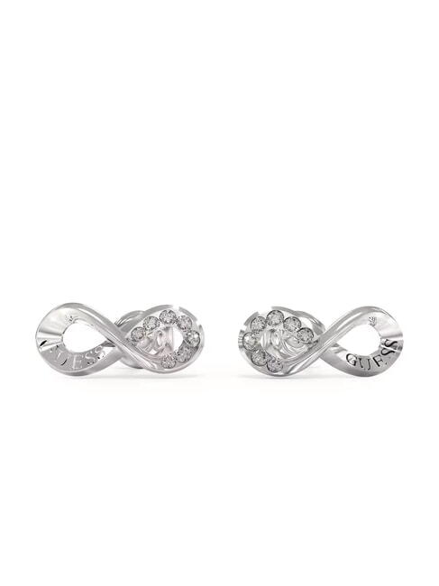 GUESS ENDLESS DREAM Cercei cu simbolul infinitului și zirconiu SILVER - Cercei