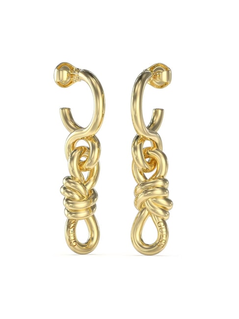 GUESS MODERN LOVE Cercei cu farmec infinit aur galben - Cercei