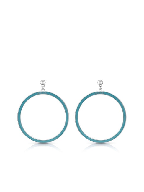 GUESS ICICLE Cercei rotunzi emailați SILVER - Cercei