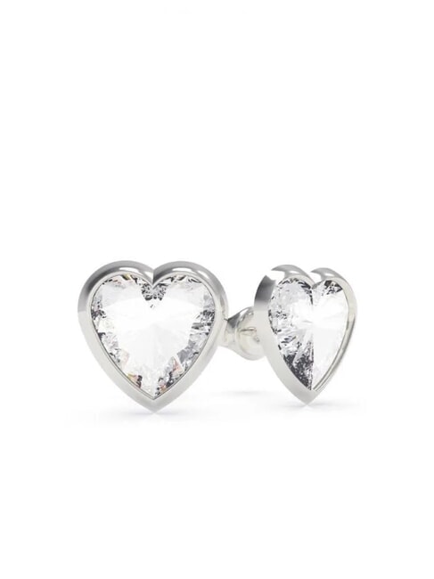 GUESS FROM WITH LOVE Cercei cu inimă și cristale SILVER - Cercei