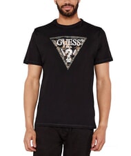 GUESS TRIANGLE Tricou din bumbac cu imprimeu - tricou