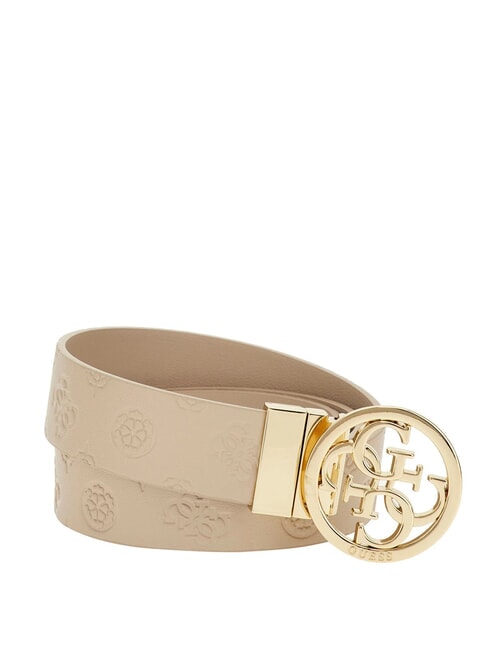 GUESS PHOEBE Curea simplu logo taupe - Curele