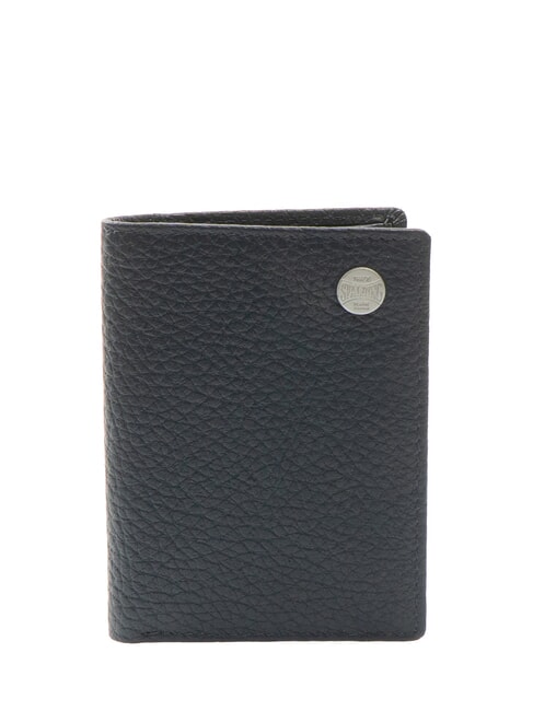 SPALDING SNAP  Portofel vertical din piele ciocănită albastru - Portofele bărbați