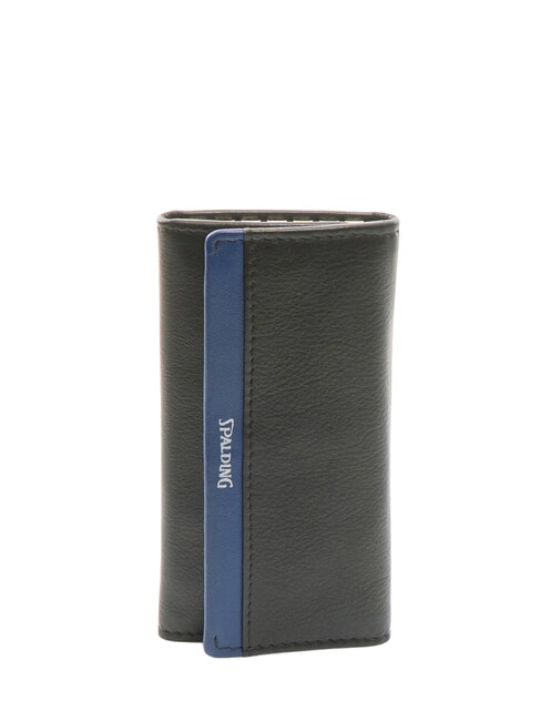 SPALDING STRIPE Husa pentru chei din piele negru/bleumarin - Portchei