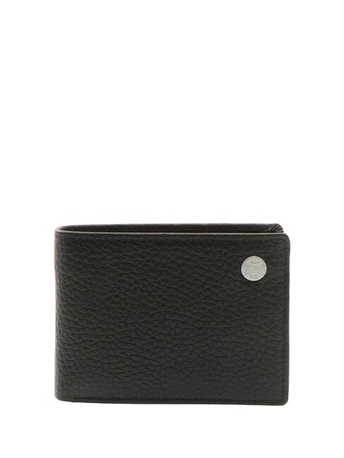 SPALDING SNAP Portofel compact din piele  negru - Portofele bărbați