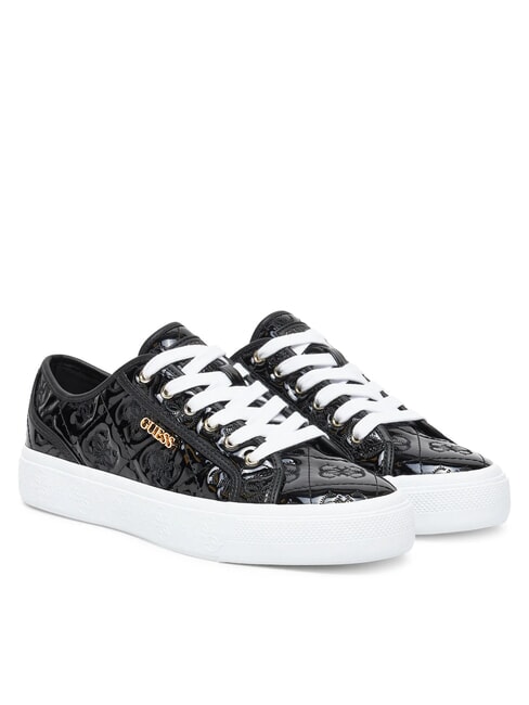 GUESS JLOVE Adidași strălucitori BLACK - Pantofi femei