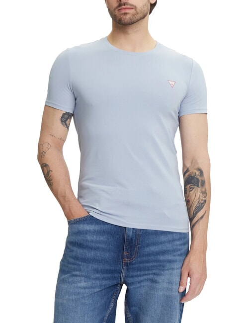 GUESS ORIGINAL Tricou cu logo albastru nimbus - tricou