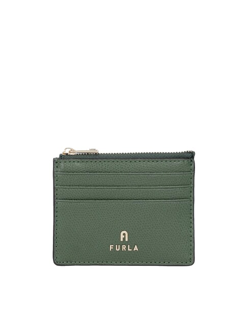 FURLA CAMELIA Suport card din piele / poseta pentru monede măslin - Portofele femei