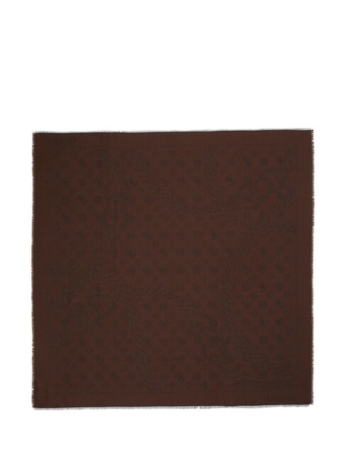 GUESS JACQUARD  Eşarfă Vikky mare roo tote bag mochalog - Eșarfe