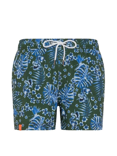 SUN68 JAPAN Costum de plajă pentru bărbați militar - Costume de baie