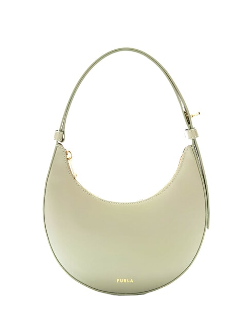 FURLA DELIZIA  Geanta mini de umar, din piele salvie ușoară - Genți femei