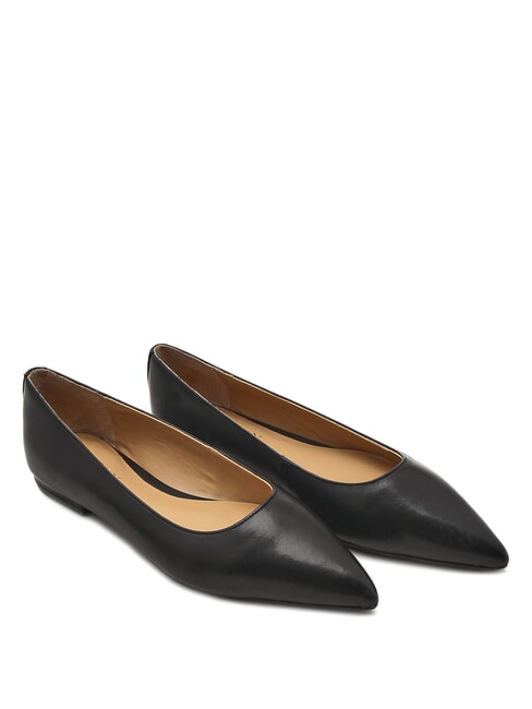 RALPH LAUREN LONDYN  Balerine din piele BLACK - Pantofi femei
