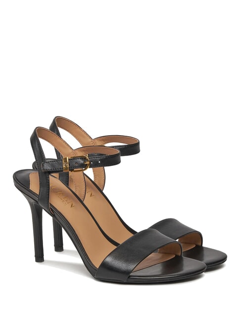 RALPH LAUREN GWEN Sandale înalte din piele BLACK - Pantofi femei