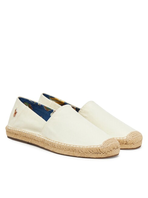RALPH LAUREN CEVIO SLIP  Espadrile cremă - Pantofi bărbați