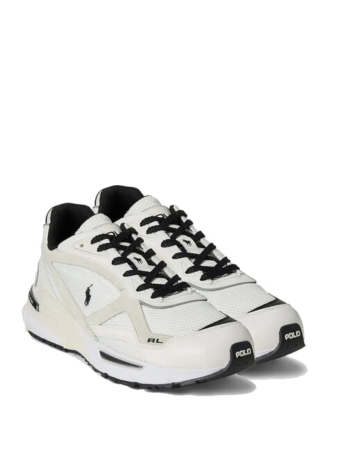 RALPH LAUREN TRACKSTER 275  Adidași alb/negru pp - Pantofi bărbați