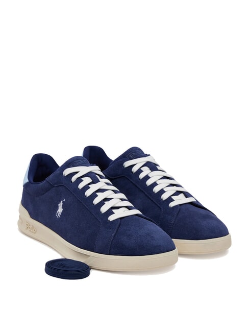 RALPH LAUREN HERITAGE COURT II  Teniși din piele întoarsă bleumarin/albastru deschis - Pantofi bărbați