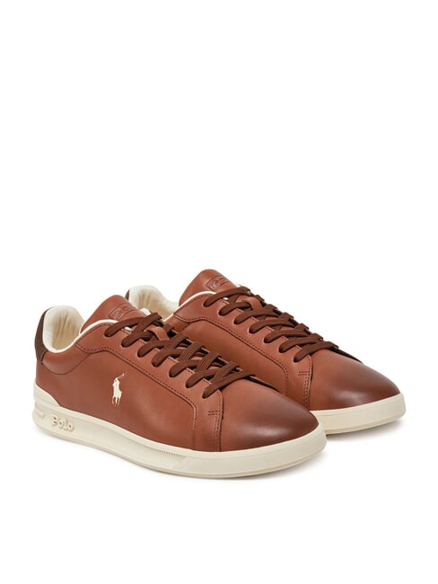 RALPH LAUREN HERITAGE COURT II Adidași din piele pp bej/ecru - Pantofi bărbați