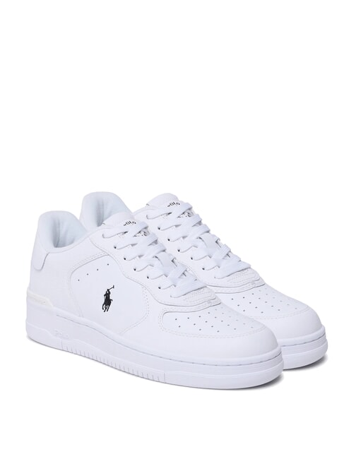 RALPH LAUREN MASTER COURT Adidași din piele pp alb/alb/negru - Pantofi bărbați