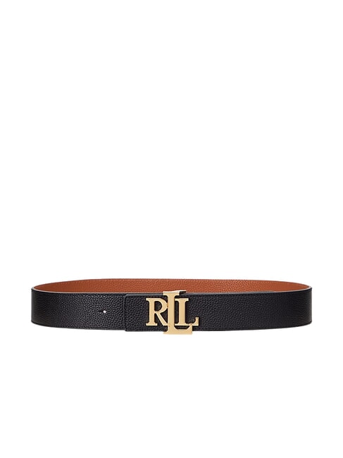 RALPH LAUREN RLL Curea reversibilă din piele granulată negru - Curele