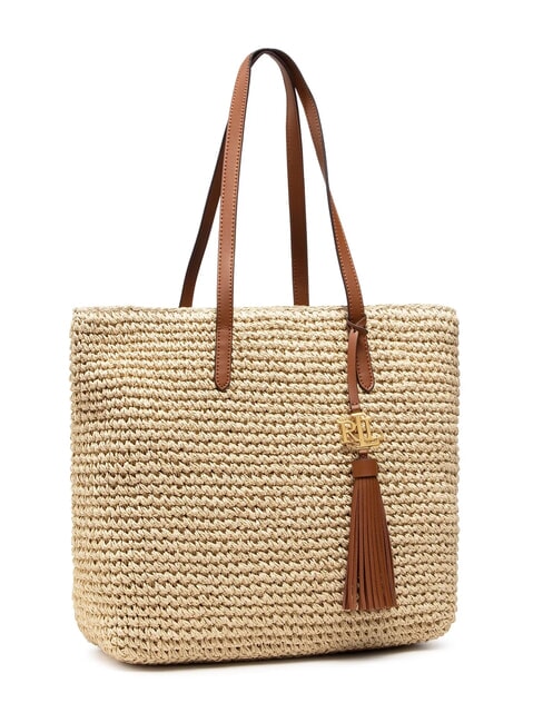 RALPH LAUREN WHITNEY Geantă de cumpărături de umăr medie bronz natural/lauren - Genți femei