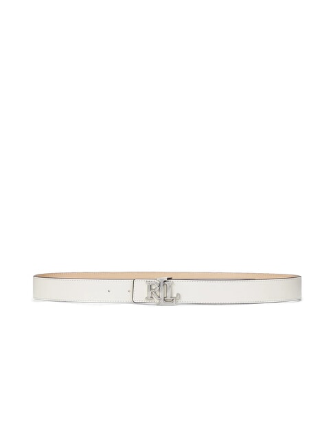 RALPH LAUREN RLL Curea reversibilă din piele dună albă/nisipoasă moale - Curele