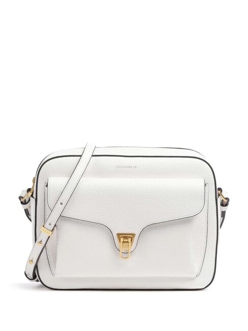COCCINELLE BEAT SOFT Geantă crossbody alb strălucitor - Genți femei