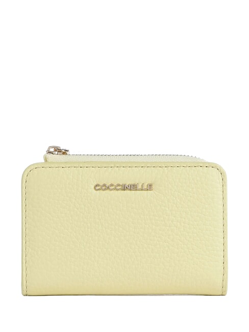 COCCINELLE METALLIC SOFT Suport card din piele spălat de var - Portofele femei