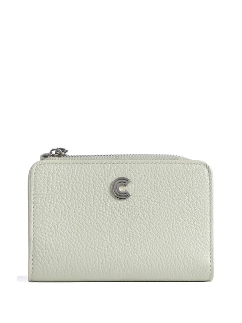 COCCINELLE MYRINE SHINY GOAT Portofel din piele verde celadon - Portofele femei